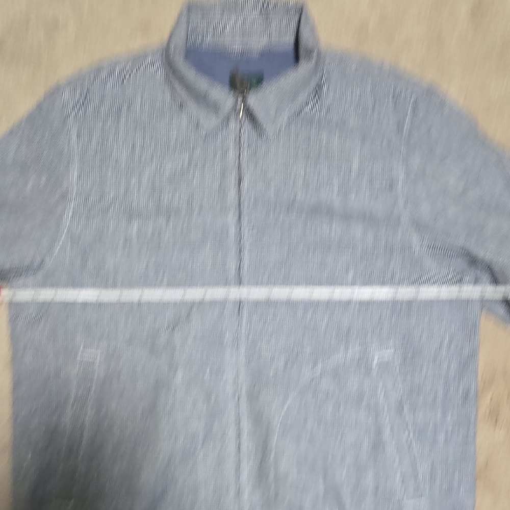 J. Crew Men's Navy Checkered Lightweight Jacket - Picture 10 of 16